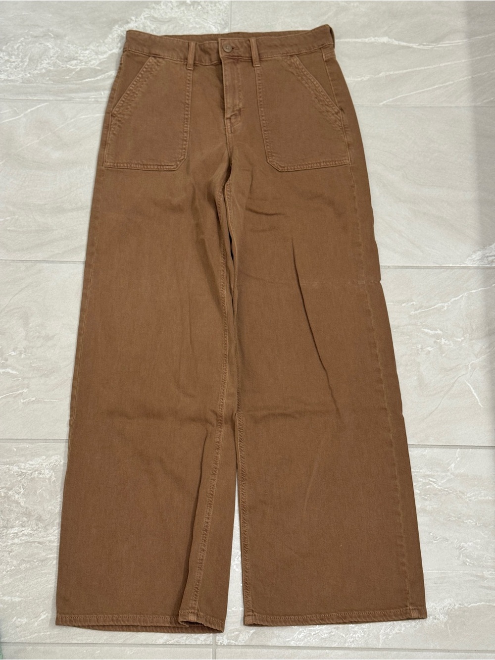 American Eagle Outfitters Brown High-Rise Wide Leg Pants Back to School
